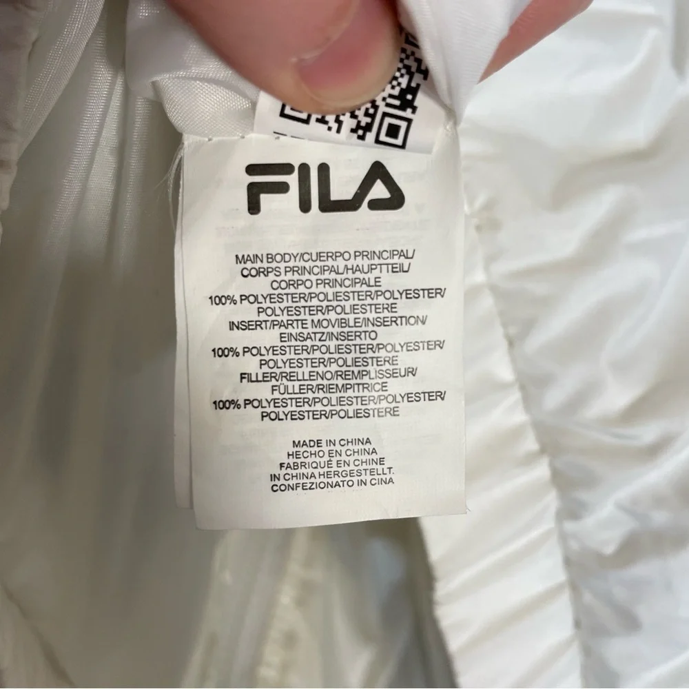 FILA bomber jacket black and white puffer jacket new with tags